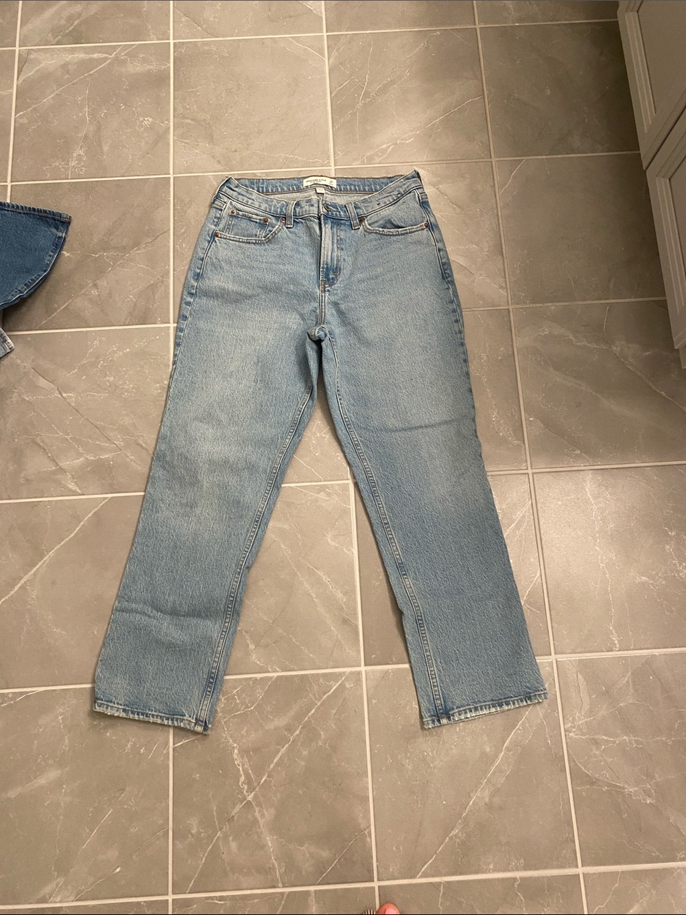 Abercrombie & Fitch Classic Light Wash Straight Jeans